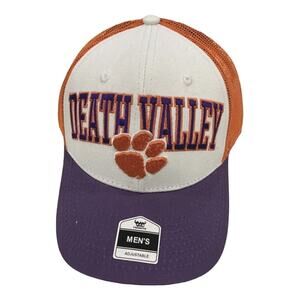 NCAA Clemson Tigers Hat Blockhead MVP Mesh Snapback New Embroidered White UGA